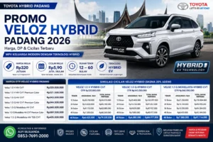 Promo Veloz Hybrid Padang dengan harga OTR pilihan DP dan cicilan terbaru
